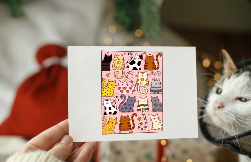 Arrietty Cats Background Clear Stamps for Cards Making Decoration Clear Stamps and DIY Scrapbooking Crafting - Image 4